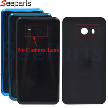 

New For HTC U11 U-3W U-1W Back Battery Cover Glass Door Rear Glass Housing Case For HTC U11 Battery Cover + Tools
