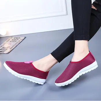 

Women's Vulcanize Shoes Sneakers Solid Slip On Casual Sport Walking Sneakers Loafers Soft Cotton Shoes Zapatillas Mujer Casual