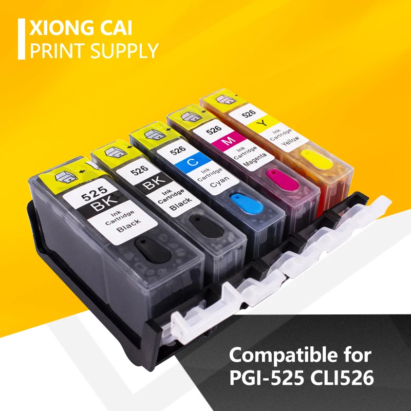 PGI 525 Заполняемые чернильные картриджи совместимые с принтерами Canon PIXMA MG6150 MG5250