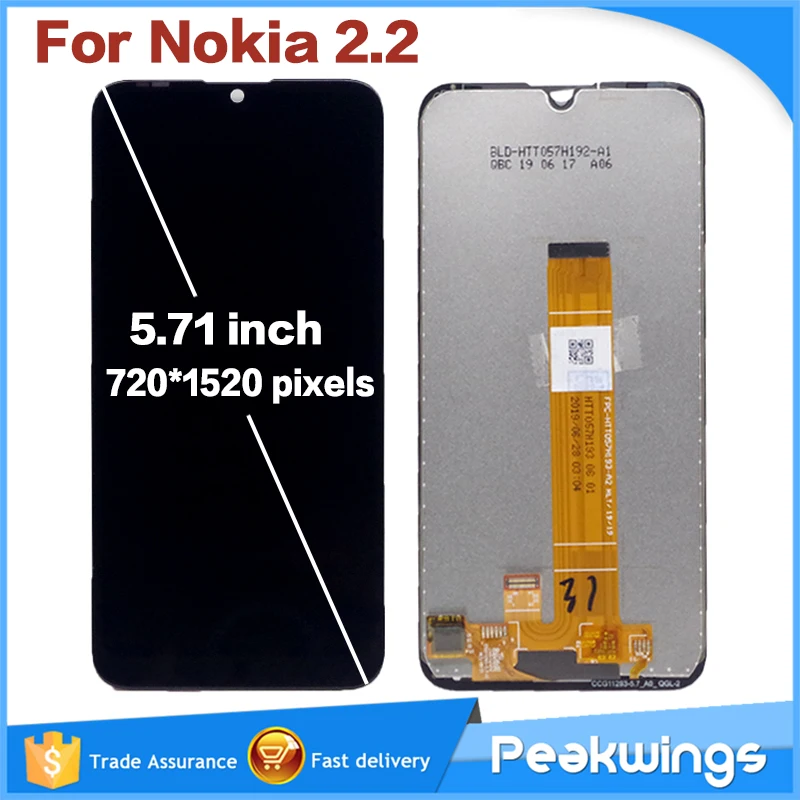 

5.71 Inch For Nokia 2.2 LCD Display Touch Screen Assembly For Nokia 2.2 TA-1183 TA-1179 TA-1191 TA-1188 LCD
