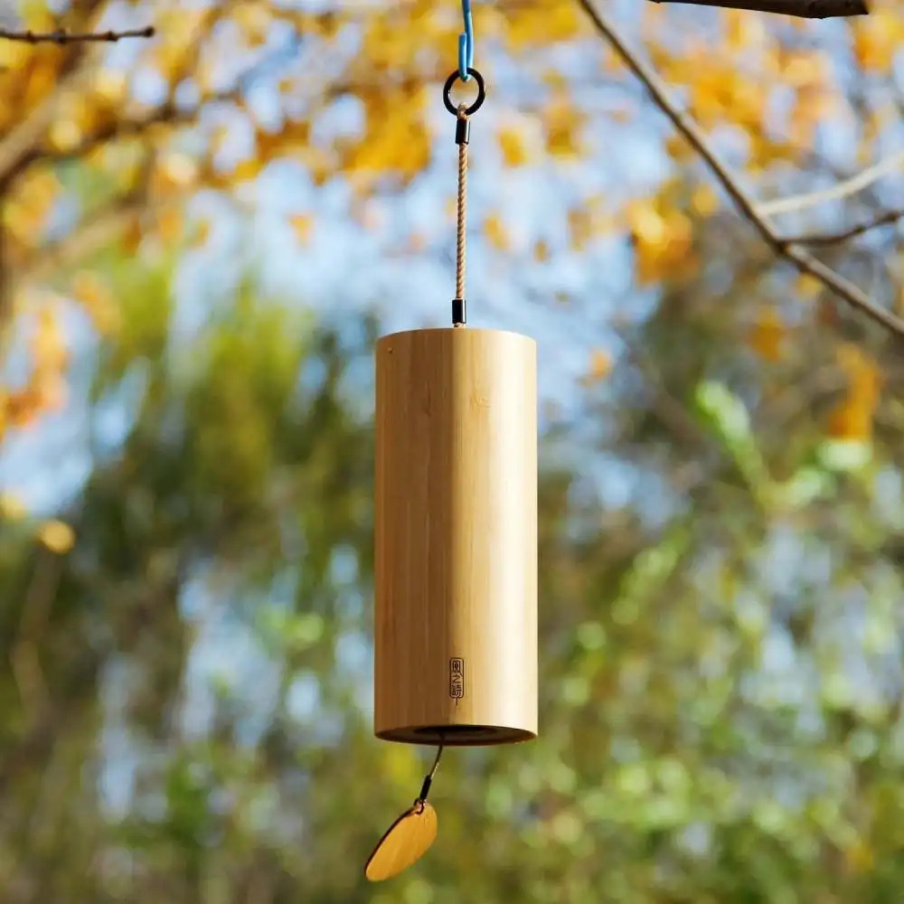 Bamboo Wind Chimes Windchime Windbell Musical Hanging Instruments for