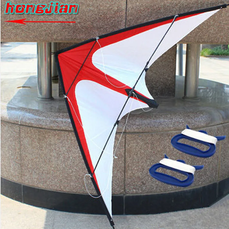 Outdoor Fun Sports 1.2/1.8m Dual Line Power Stunt Wind Kite For Adults With Handle And Line Good Flying