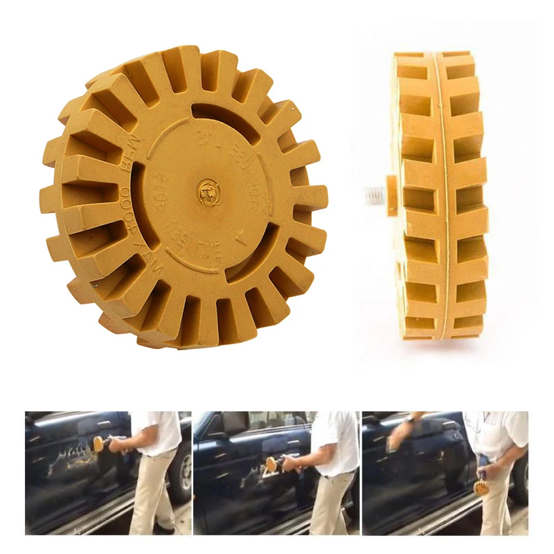 

20/26mm Pneumatic Rubber Eraser Wheel Pad Rubber Disk Decal Eraser Wheel Car Sticker Remover Paint Cleaner Polish Auxiliary Tool