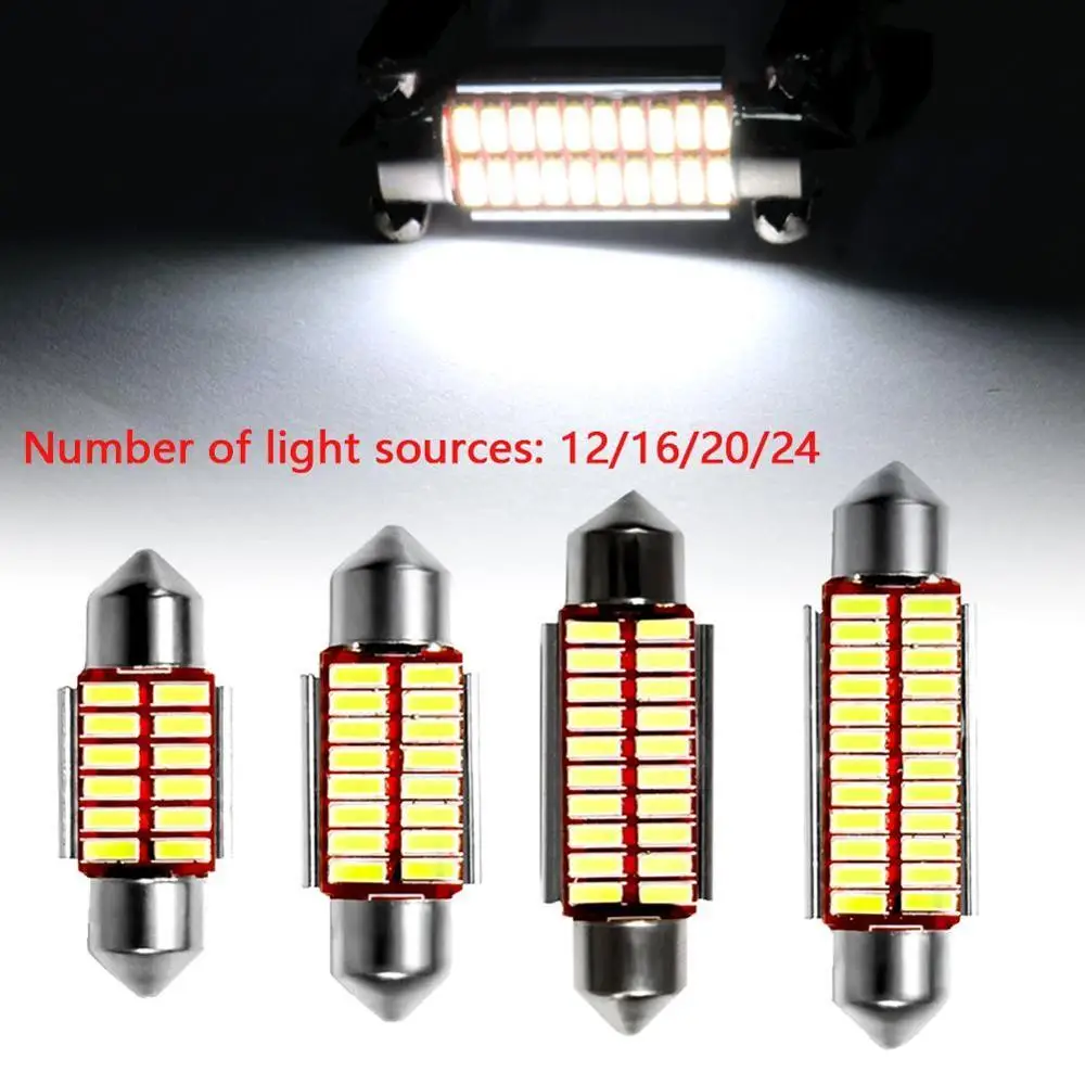 

Festoon 31mm 36mm 39mm 42mm LED Bulb C5W C10W Super Bright 4014 SMD Canbus Error Free Auto Interior Doom Lamp Car Styling Light