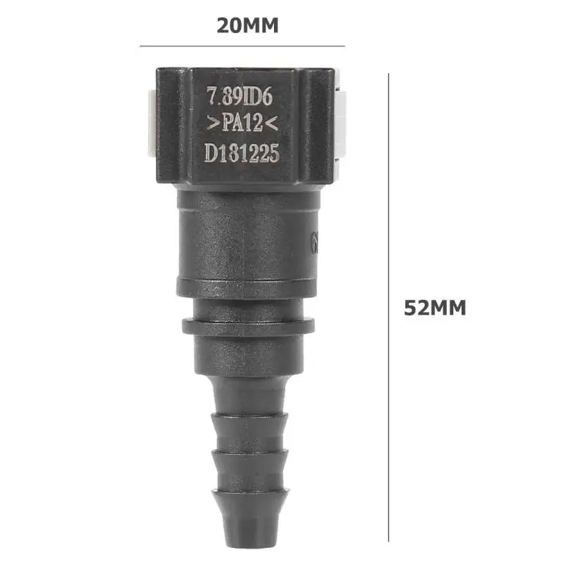 Черная муфта для шланга топливной линии 8 мм 9,89 быстроразъемный Соединитель с достаточным долговечностью и прочностью