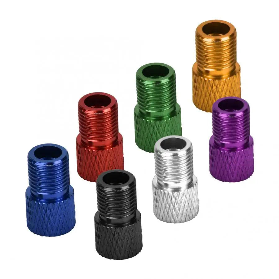

Air Valve 7Pcs Bicycle Inflator Presta Valve to Schrader Valves Adapter for Road Bike Fixed Gear Bicycle Wheel Air Valve