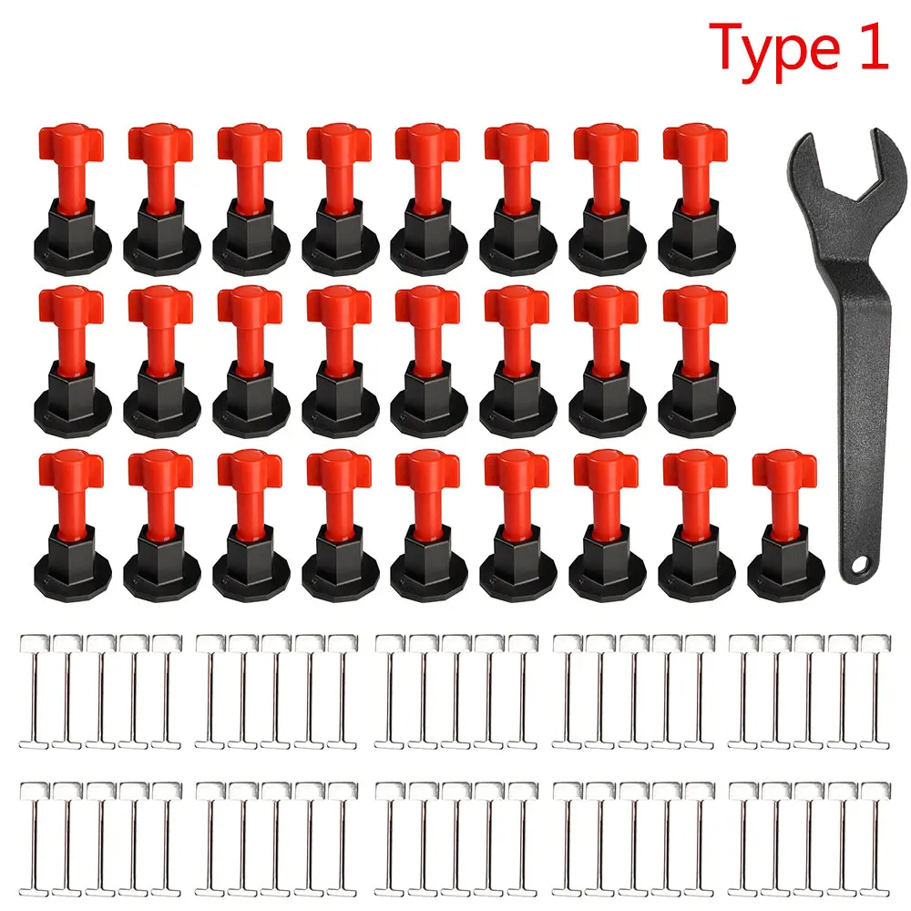

Stainless Reusable anti lippage tile leveling system Tile Ceramics Leveling System Kit Special Wrench T-shape positioner wall
