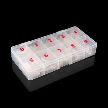 

1 Box/500pcs Tips Natural Color Half Cover Fake False French Nail Art Artificial Acrylic Gel UV Manicure Set DIY