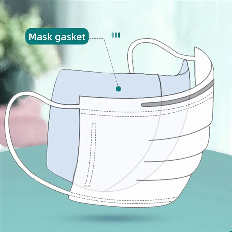 

100pcs Disposable Mask Pad Antifog Dustproof Masks Gasket Square Arc Activated Carbon Filter Activated Carbon Masks Filter