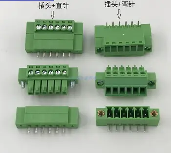 

10sets K2E/15EDGKM-3.5MM plug-in male and female terminal block with ear flange 2EDG 3.5 can be fixed