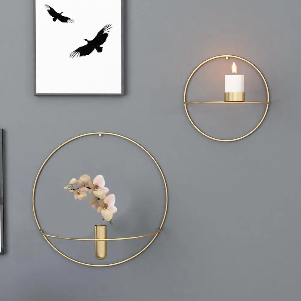 Vintage Candlestick Modern Art Geometric Candle Holder Tealight Dry