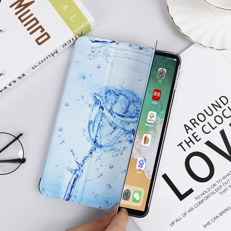 Чехол для планшета Apple iPad Air(Air 3) A2123 A2152 A2153 A2154 10,5 ''LTE-wifi Ice Rose Painting Магнитный чехол Smart Cover