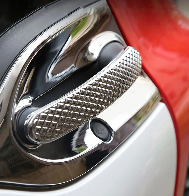 Защитная крышка для ручки двери автомобиля Extrior украшения аксессуары для Mercedes Smart 453 fortwo Автомобиль Стайлинг дверная наклейка