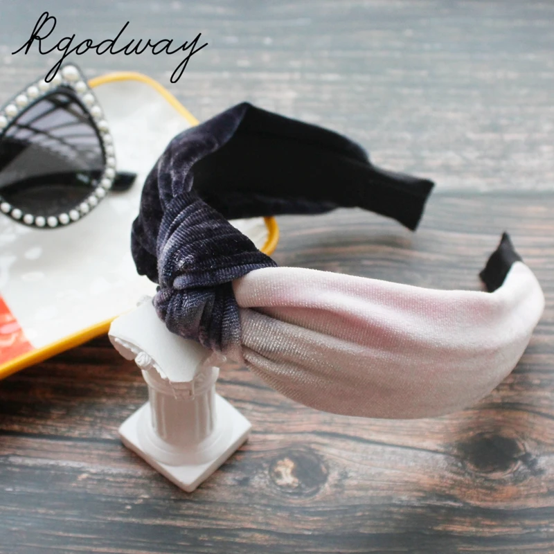 

Knotted Headbands for Women Cross Knot Turban Headband Wide Headband with Solid Colors for Women and Girls