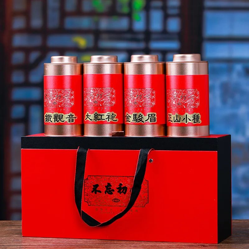 

China's Four Major Tea Oolong Tea Black Tea Green Tea 500g package