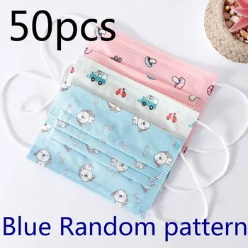 

Disposable Cute Breathable Soft And Comfortable Children's Facial Mask Non-woven Fabric 3 Layers Mouth Mask Dropshipping