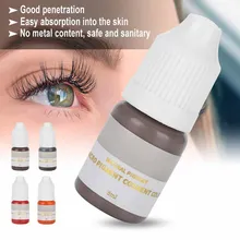 Professional Safe Microblading Plant Pigment Ink Semi-Permanent Makeup Eyebrow Lips Eye Line Body Makeup Beauty Art Tattoo Color