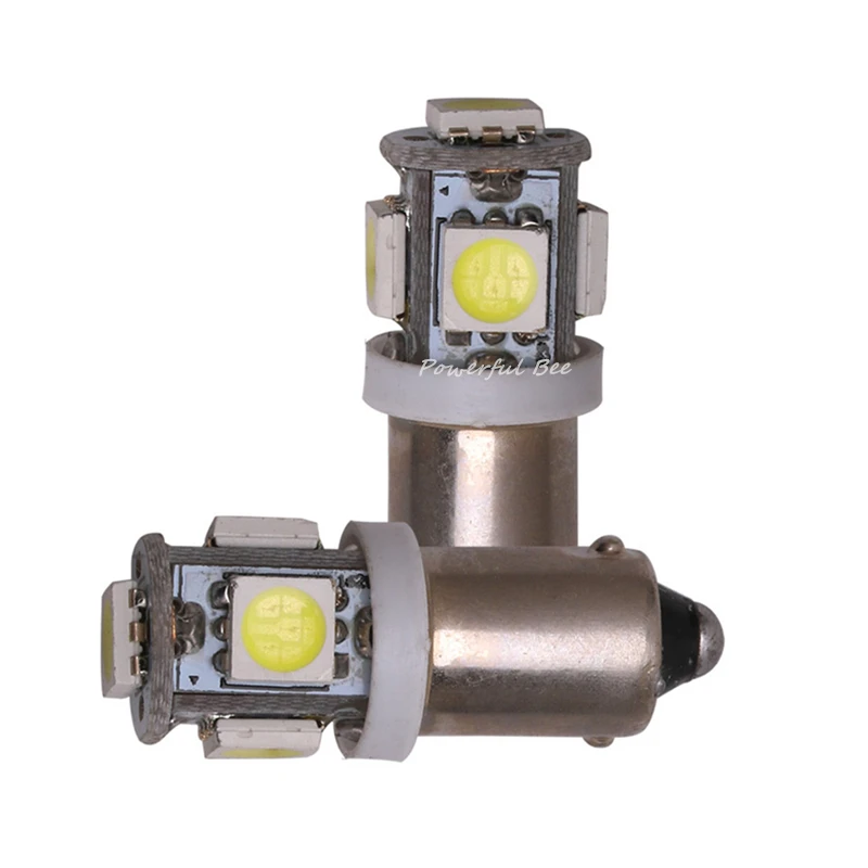 30 x BA9S T4W 5050 5SMD светодиодная фара для передних противотуманных фар мотоцикла DC12V