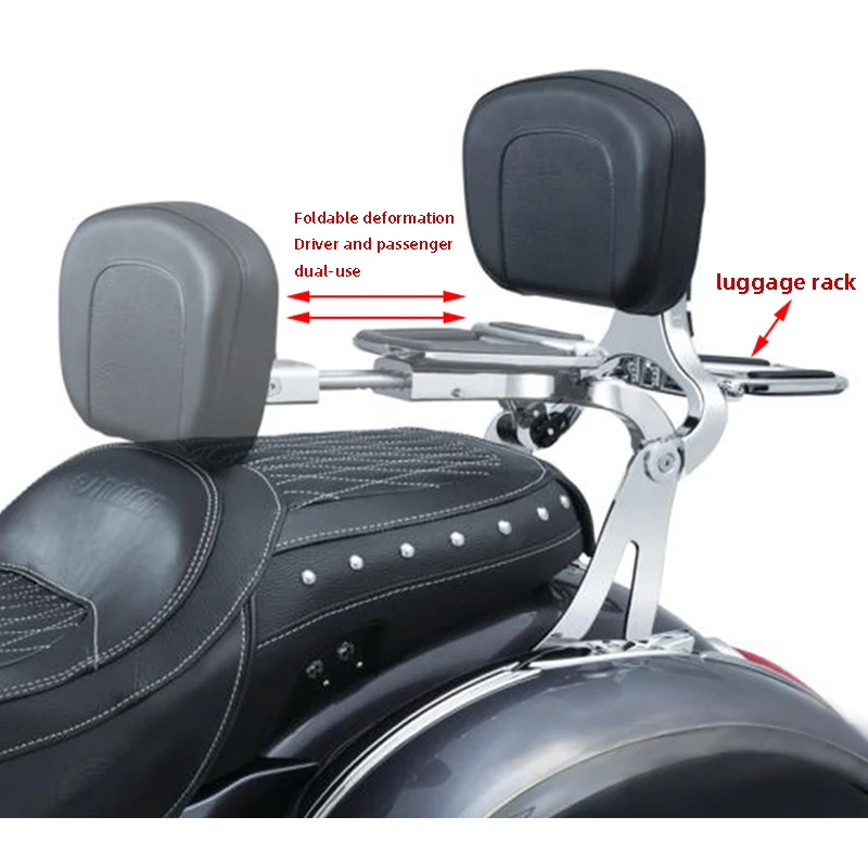 Глянцевый черный фиксированный кронштейн и спинка водителя для Harley Touring Electra Street