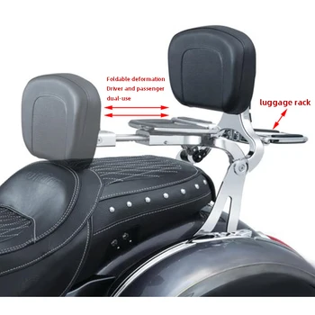 

Gloss Black Fixed Mount&Driver Passenger Backrest For Harley Touring Electra Street Glide FLHX Road King 2014-2018 Models