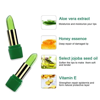 

Aloe Gel Chameleon Jelly Lipstick Plant Temperature Change Lip Balm j925