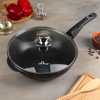 

Stewpan "Granite", d = 26 cm, removable handle, glass lid
