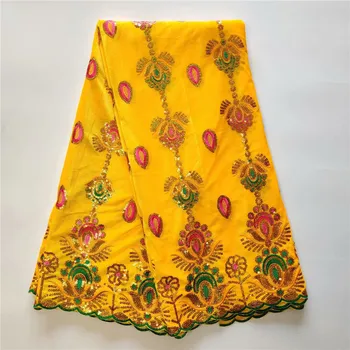 

African Velvet Lace Fabric With Sequin soft velveteen material yellow Velvet Lace for wedding dress 5yards per piece w14-33