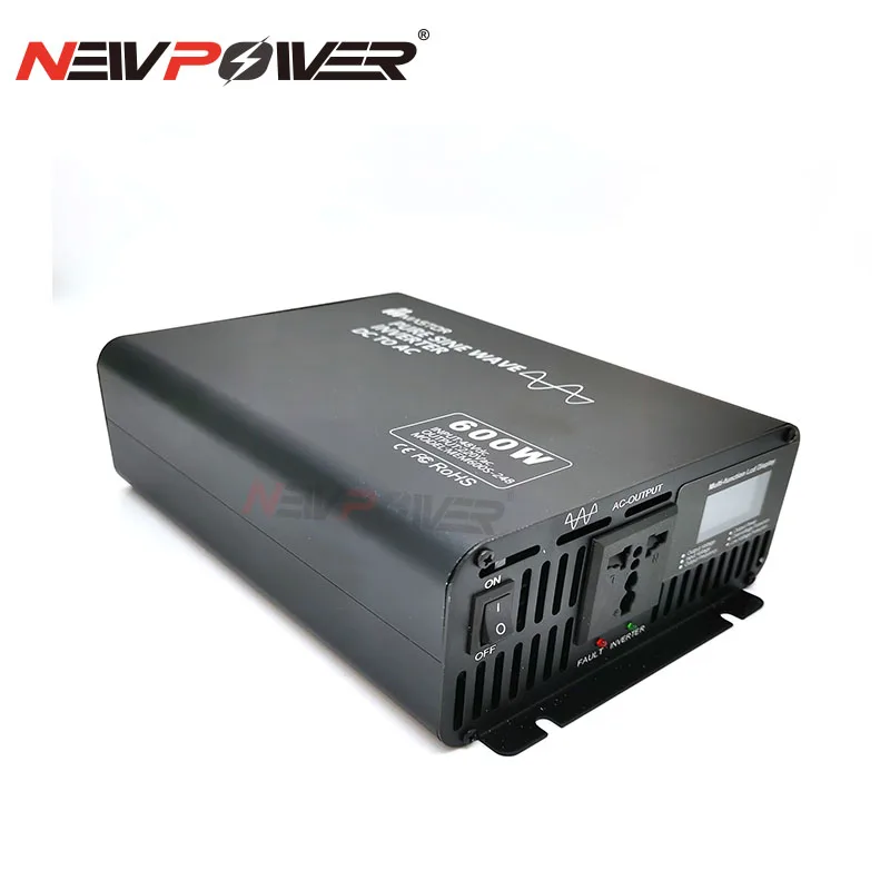 

600W 12v 24V 36v 48v 60v 72v 84v DC to AC 100v 110v 120v 220v 230v Lcd Display Off Grid Pure Sine Wave Power Inverter charger