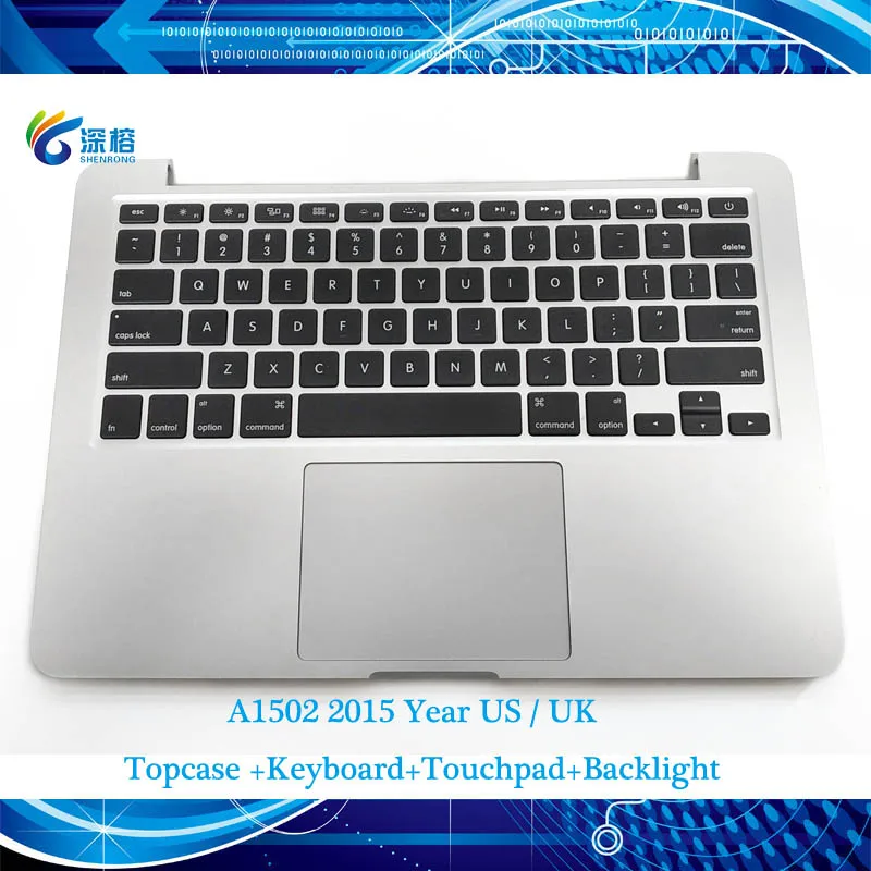Оригинальный Новый A1502 Topcase US UK Клавиатура с подсветкой трекпад для MacBook Retina Pro 13 3