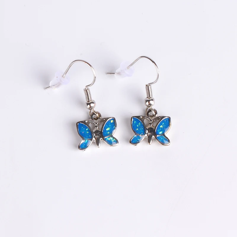 

New Style Exquisite Female Butterfly Drop Earrings Bride Wedding Long Dangle Animal Earrings For Women