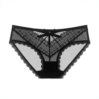 

SEXI LINGERI UNDERWEAR Women Sexy Lingerie Costumes Transparent Lace Waist Briefs Seamless Panties нижнее белье женское