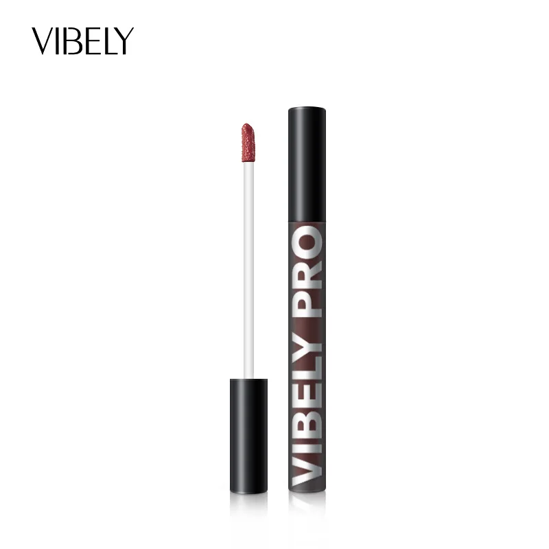 

Small Black Mirror Lipgloss Glaze Black Tube Mirror Air Moisturizing and Nourishing Long-Lasting Mirror Light Lip Gloss
