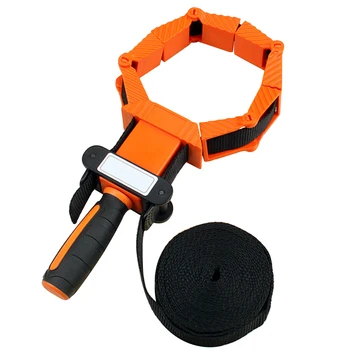 

Woodworking Band Strap Clamp Ratchet Band Clamp Miter Mitre Vise Tool For Work Pieces Picture Frame Cabinet Multi-Function