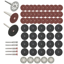 

60pc Diamond Cutting Discs Sanding Grinding Wheel Circular Saw Blade Woodworking Metal Dremel Mini Drill Rotary Tool Accessories