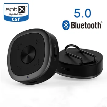 

Bluetooth Car Kit Bluetooth 5.0 Audio Receiver Transmitter Aptx HD LL Clip & Mic Handsfree Call 3.5mm AUX Jack Wireless Adapter