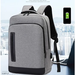 Waterproof business backpack large-capacity rechargeable USB computer bag male outing and leisure travel student backpack