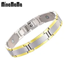 Здоровый Магнитный Браслет Из Нержавеющей Стали для питания терапевтические магнитики браслеты магнетита для женщин и мужчин ювелирные изделия для ухода за здоровьем