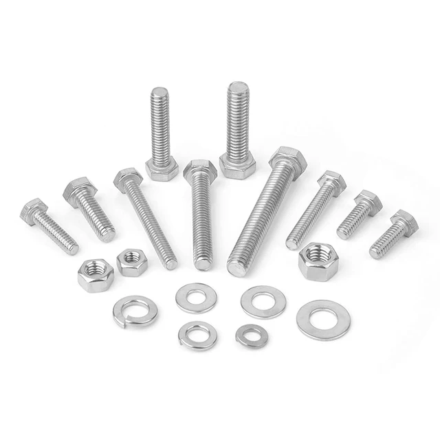212 Pcs Unc Racillex Acél 304 Külső Hatszögletű Csavarválaszték 1/4 "20-3/8" - Image 4
