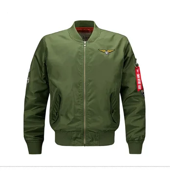 

Autumn Air Force One Pilot Jacket Men Chaquetas Hombre New Casual Mens Jackets And Coats MA01 Bomber Jacket Men Army Green Blue