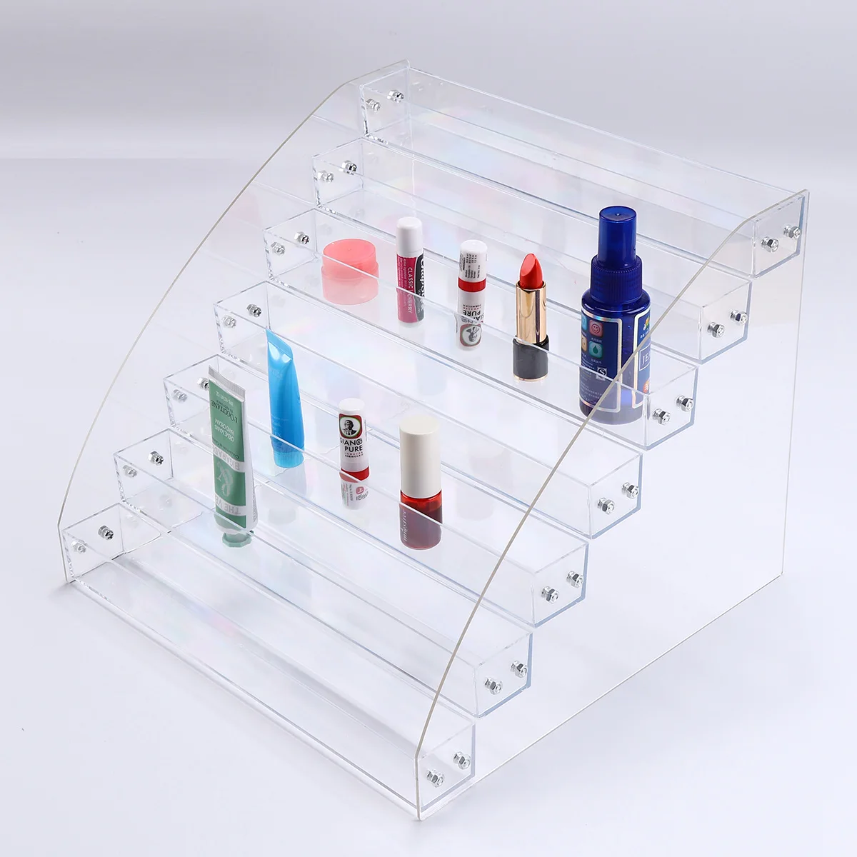 

Nail Polish Rack 2-7 Layers Transparent Acrylic Essential Oil Nail Polish Lipstick Cosmetic Display Stand Storage Organizer Rack