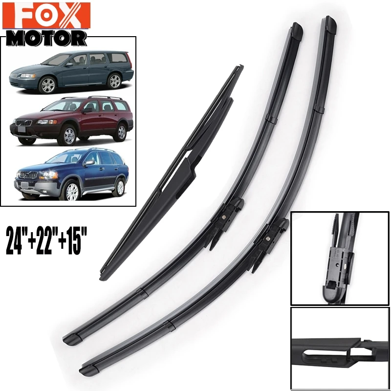 Xukey набор стеклоочистителей лобового стекла для Volvo XC70 V70 2004 2005 2006 2007 XC90 04-06 дворники переднего заднего стекла