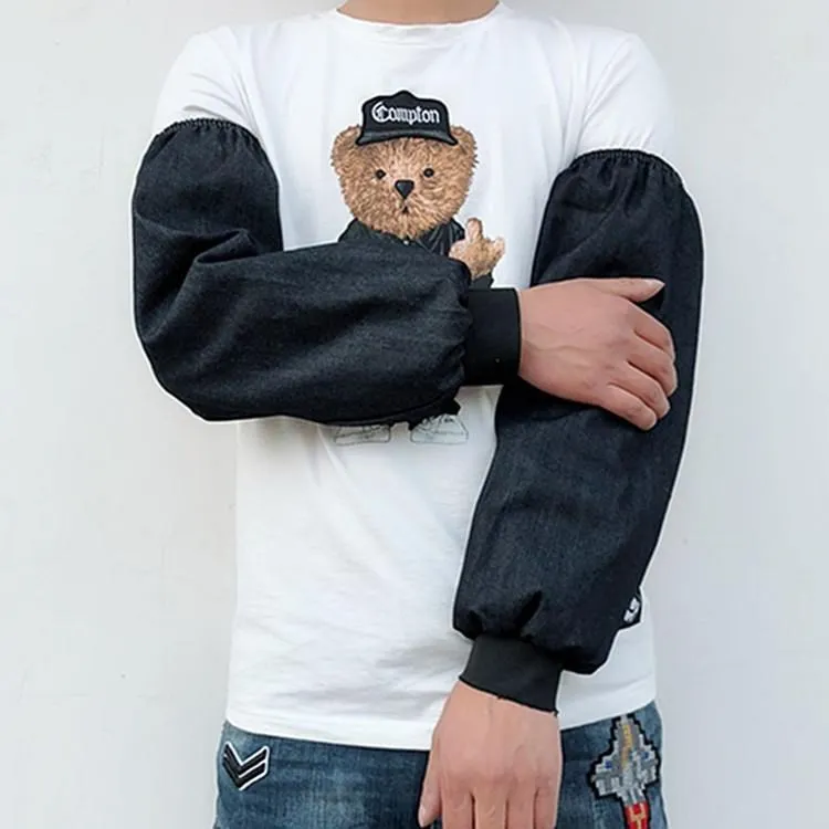 Зимние рукава термостойкие сварщики нарукавники с длинным рукавом манжета мужские нарукавники осень и зима сплошной цвет одежда-Res