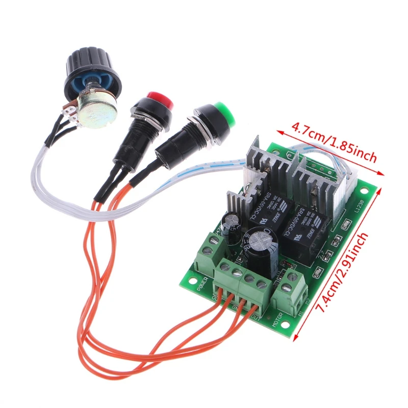 DC 6V12V 24V ШИМ DC регулятор скорости двигателя Переключатель линейного привода