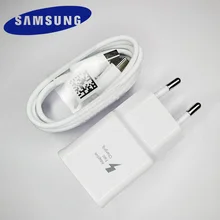 Samsung Адаптивное A50 быстрое зарядное устройство USB быстрый адаптер 1,2 M TYPE C кабель для Galaxy A30 A70 S8 S9 S10 Plus Note 8 9 10