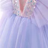 Girls Ruffles Princess Dress For Kids Wedding Elegant Party Tutu Prom Gown Children Birthday Pageant Communion Formal Vestidos 4
