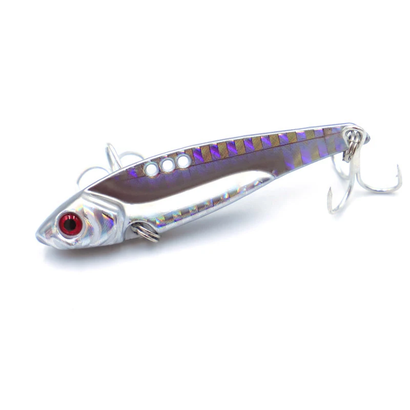 lure-6 Новая Металлическая Лазерная Вибрирующая наживка 7/12/15 г рыболовные снасти, воблер вибрации Ложка Вилка и Тонущая приманка рыболовные снасти - Цвет: lure-6