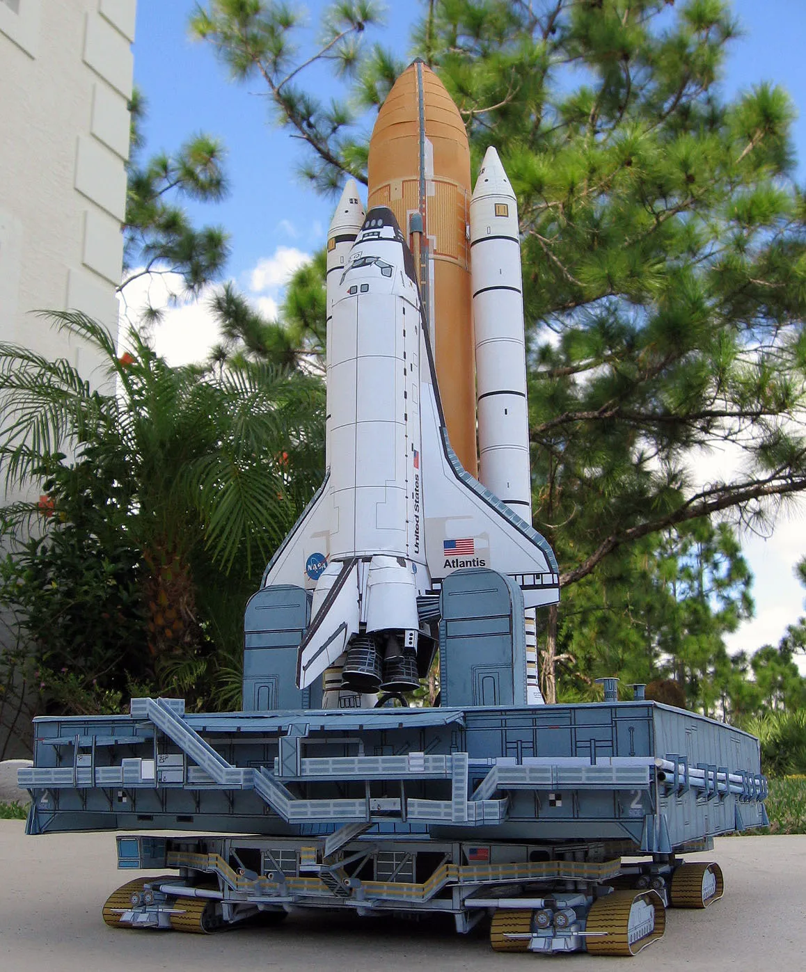 

Paper Model 1: 144 Space Shuttle with Launcher Base Version Educational Handmade Toys