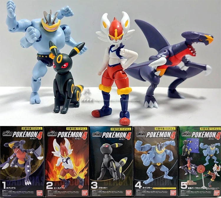 バンダイポケモンヤシ4 Garchomp Umbreonフラッシュエースmachampスポットフィギュア手製組み立てフィギュア Aliexpress
