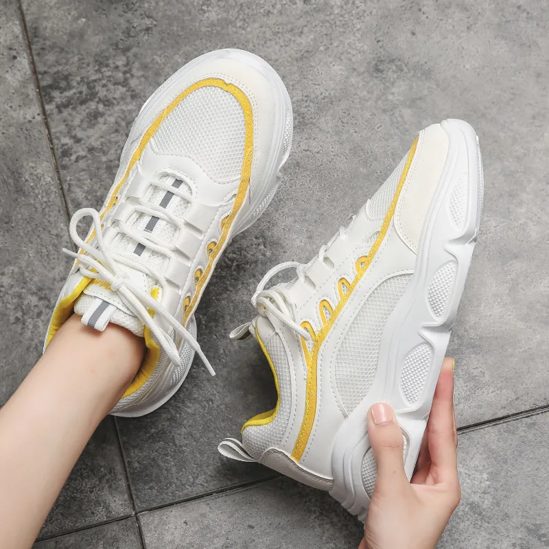 

2019 Spring New Mesh Women Casual Shoes Comfortable Platform Shoes Woman Sneakers Ladies Trainers Chaussure Femme