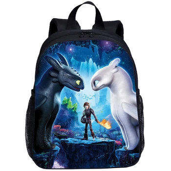 

2020 3D Custom Train Your Dragon Bag Cartoon Baby Boys Infant School Bags Kids School Backpack Student Schoolbag New Kid Bookbag